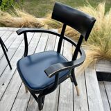Upholstered THONET CZECH armchairs / THONET GEBR