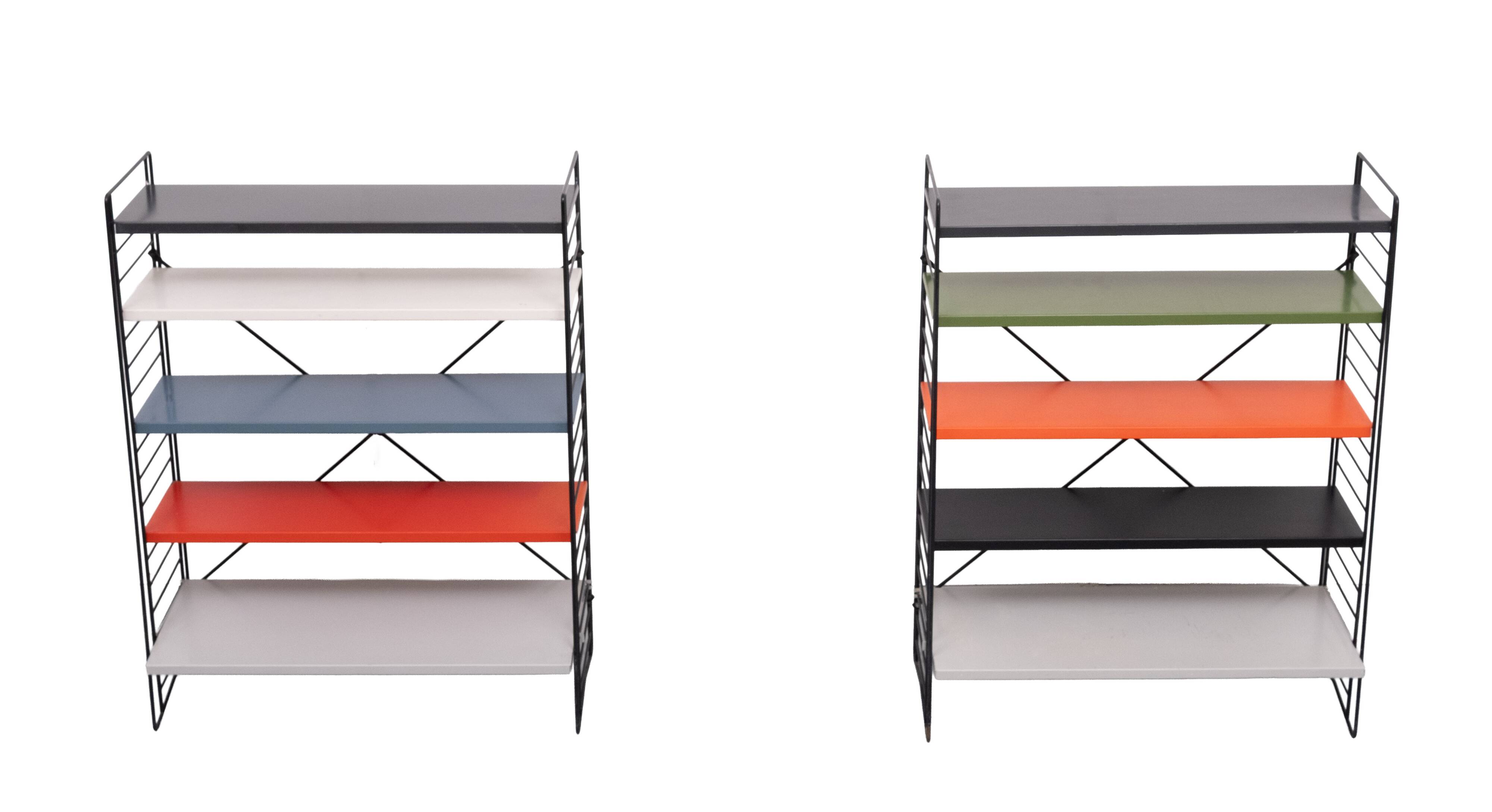 Tomado free standing Metal Colored racks 1960s Holland