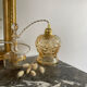 Vintage amber glass globe lamp