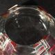 ART DECO modernist red Bohemian glass box, circa 1930