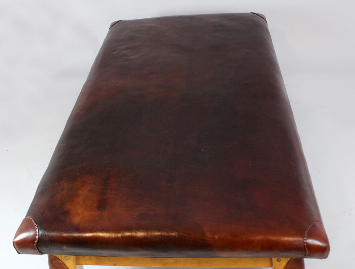 Leather gym table, 1930s