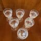 6 glasses of crystal white wine Saint Louis Trianon h 9.8 cm