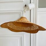 Hanging flower in wicker rattan