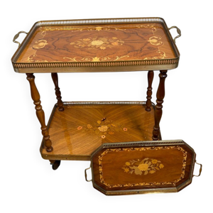 Chariot de service vintage - bois italien