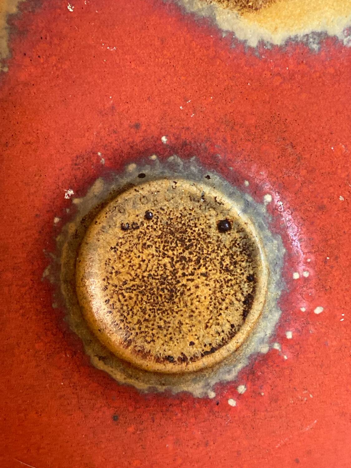 Vintage German earthenware fruit bowl – 1970s