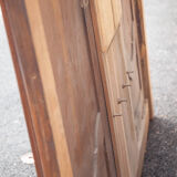 Large wooden coat rack 2 doors antique