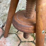 Vintage Adjustable Screw Stool