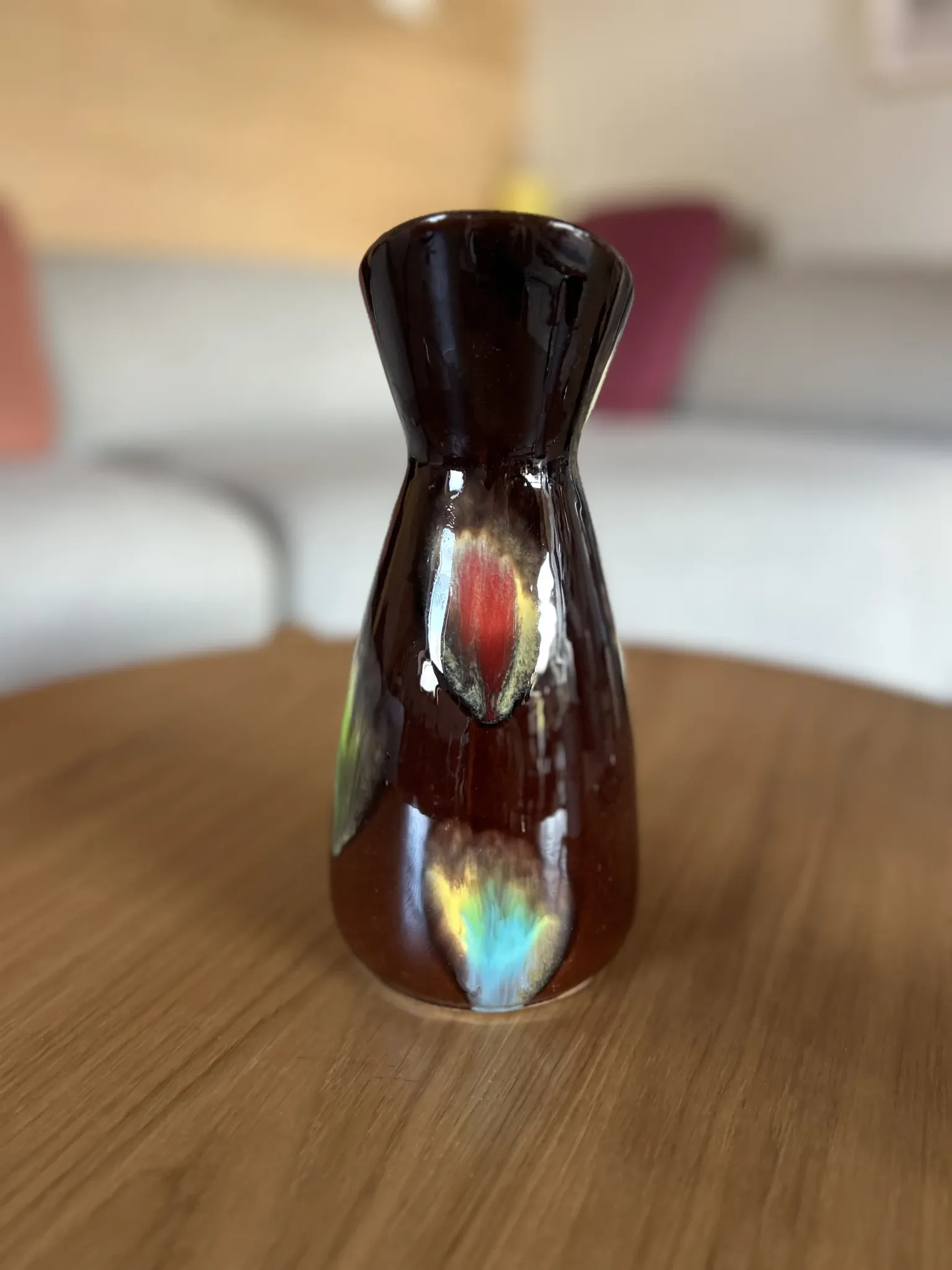 Vase / Ceramic jug Poët-Laval signed Maryse P.L. vintage 1960-1970