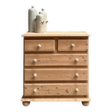 Renovated English pine chest of drawers
