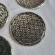 6 Coasters - Silver-plated coasters
