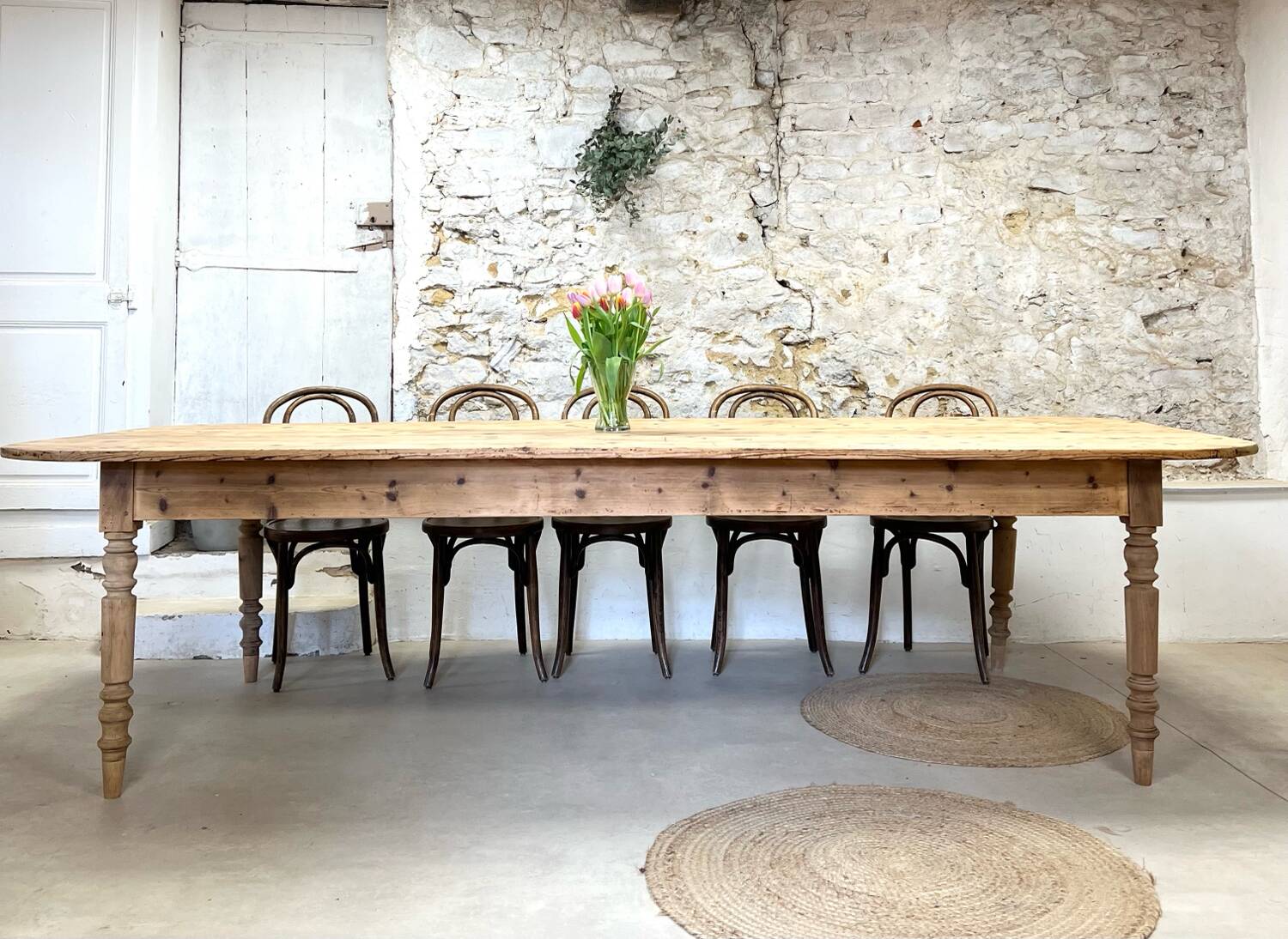 Antique table completely restored