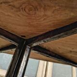 Wood and metal console