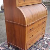 Louis XVI Walnut Cylinder Desk, 18th Century.