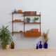 Kai Kristiansen teak wall unit with console, Denmark, 1960s