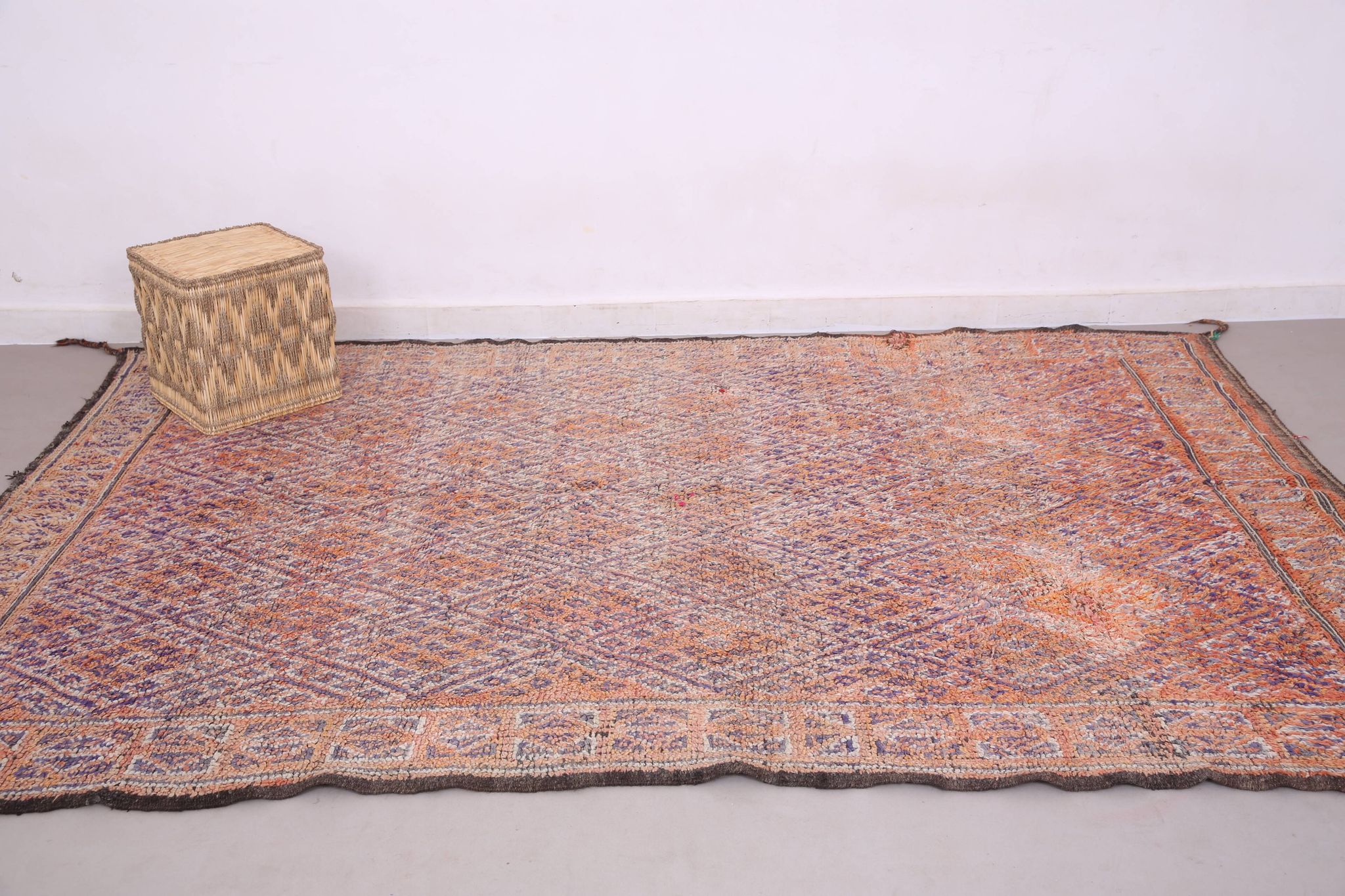 Vintage Beni Mguild Rug 201 x 301 cm - Berber Wool Rug - Handmade Boho Rug