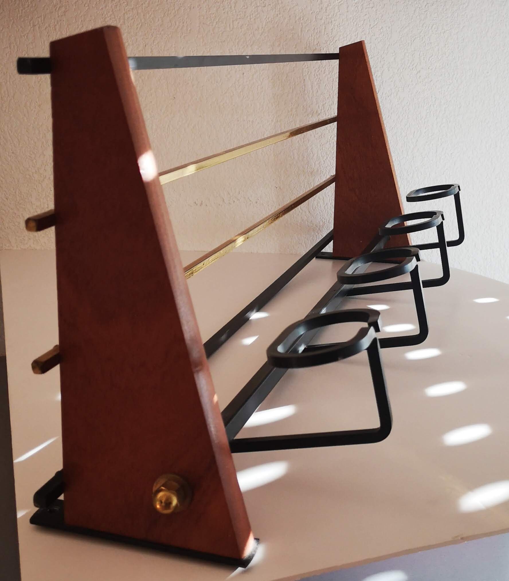 Vintage Scandinavian style wall rack