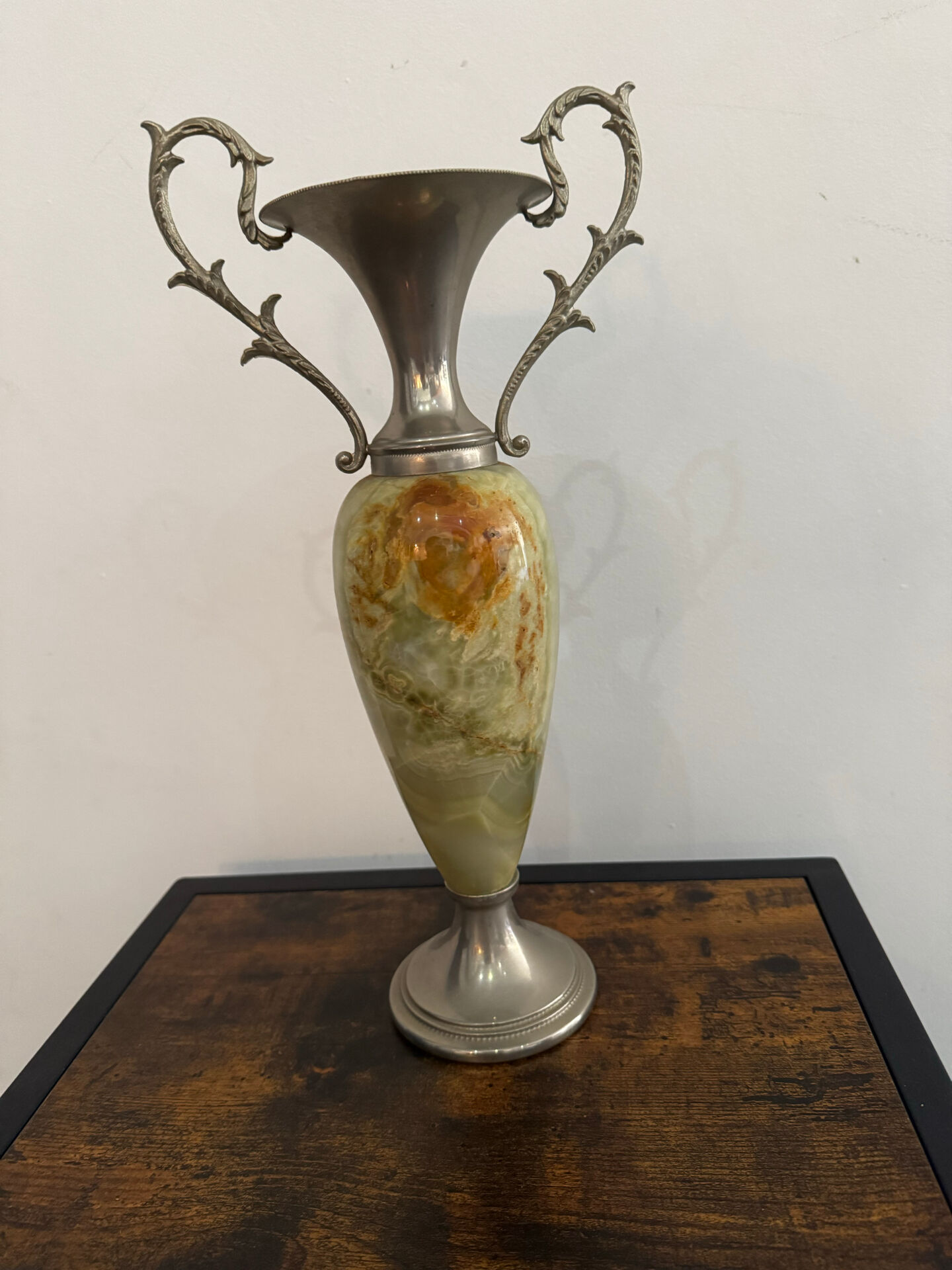 Onyx and alabaster vase