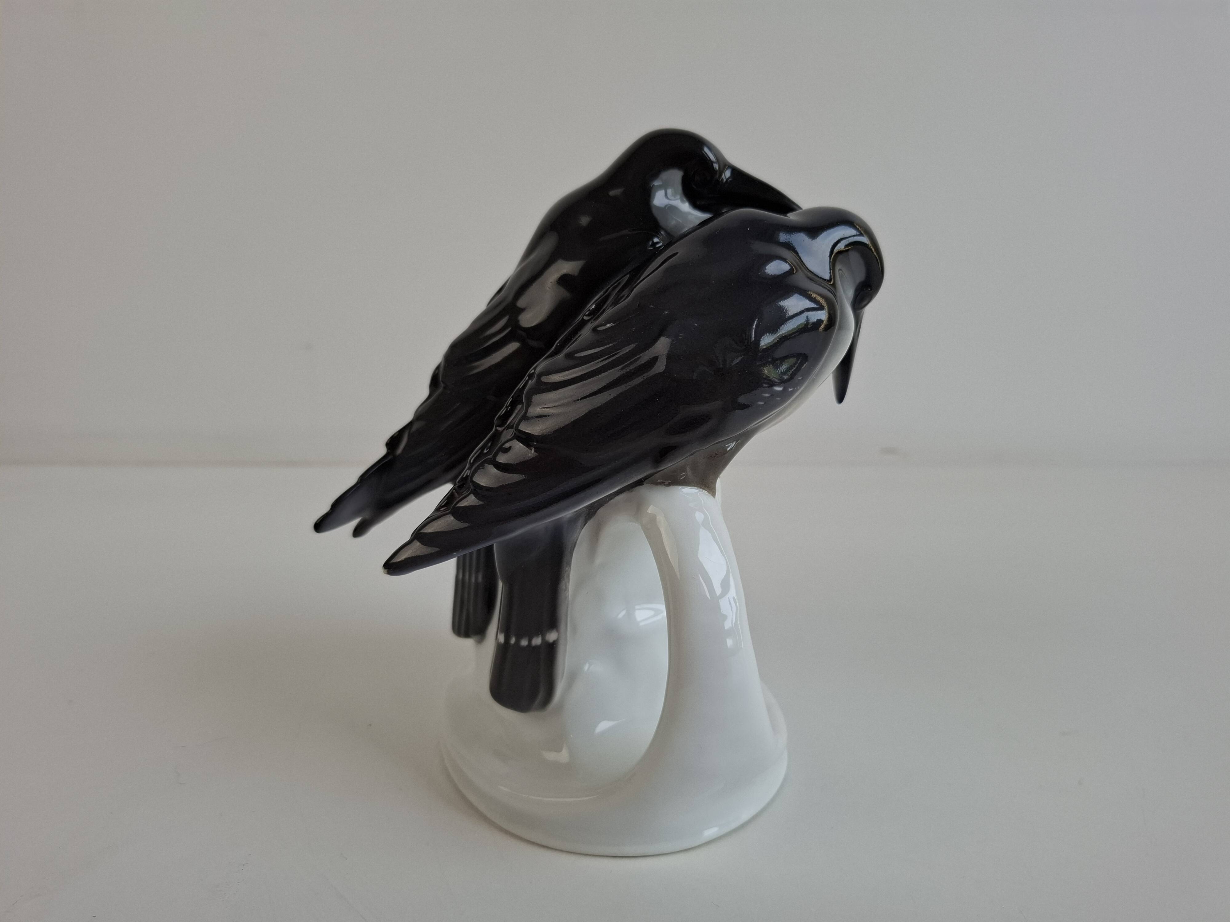 Art Deco Czech Porcelain Penguin Figurine by Pfeiffer & Löwenstein, 1930