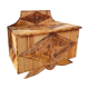 Rattan marquetry chest