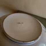 Large antique salad bowl with hand-painted decoration