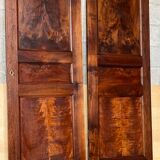 Pair of solid walnut cabinet doors