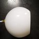 Sold opaline white globe