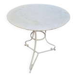 19th century wrought iron garden bistro pedestal table