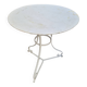 19th century wrought iron garden bistro pedestal table