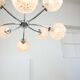 Mid-century Italian 8-Arm Chrome and Crystal Chandelier, 1960s
