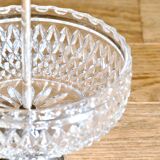 1950s crystal and silver-plated metal bowl/basket