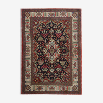 Tapis traditionnel persan Kashan Area, tapis oriental tissé à la main - 106x163cm