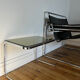 Vintage smoked glass side table