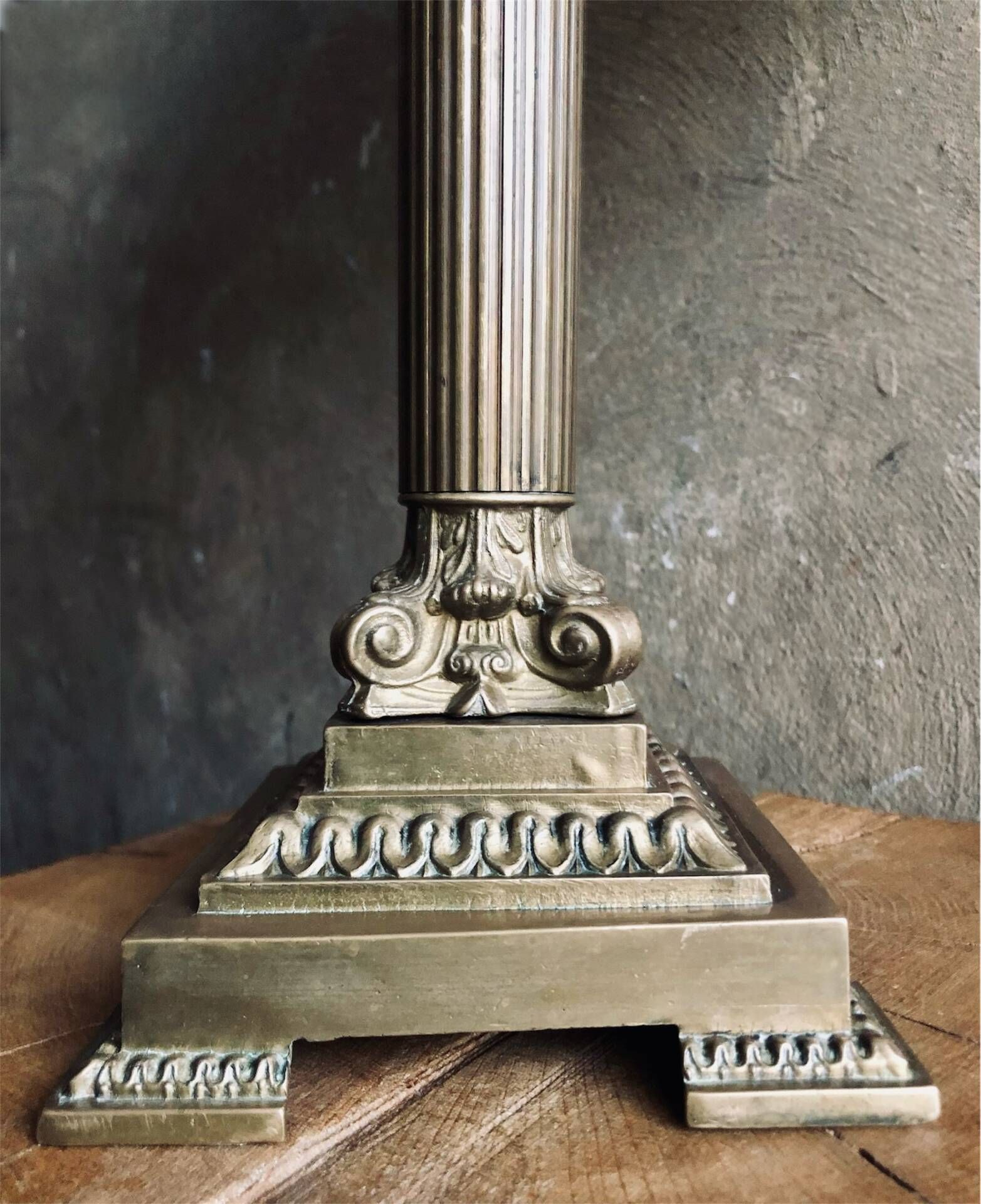 Empire style lamp - Bronze and gilded brass