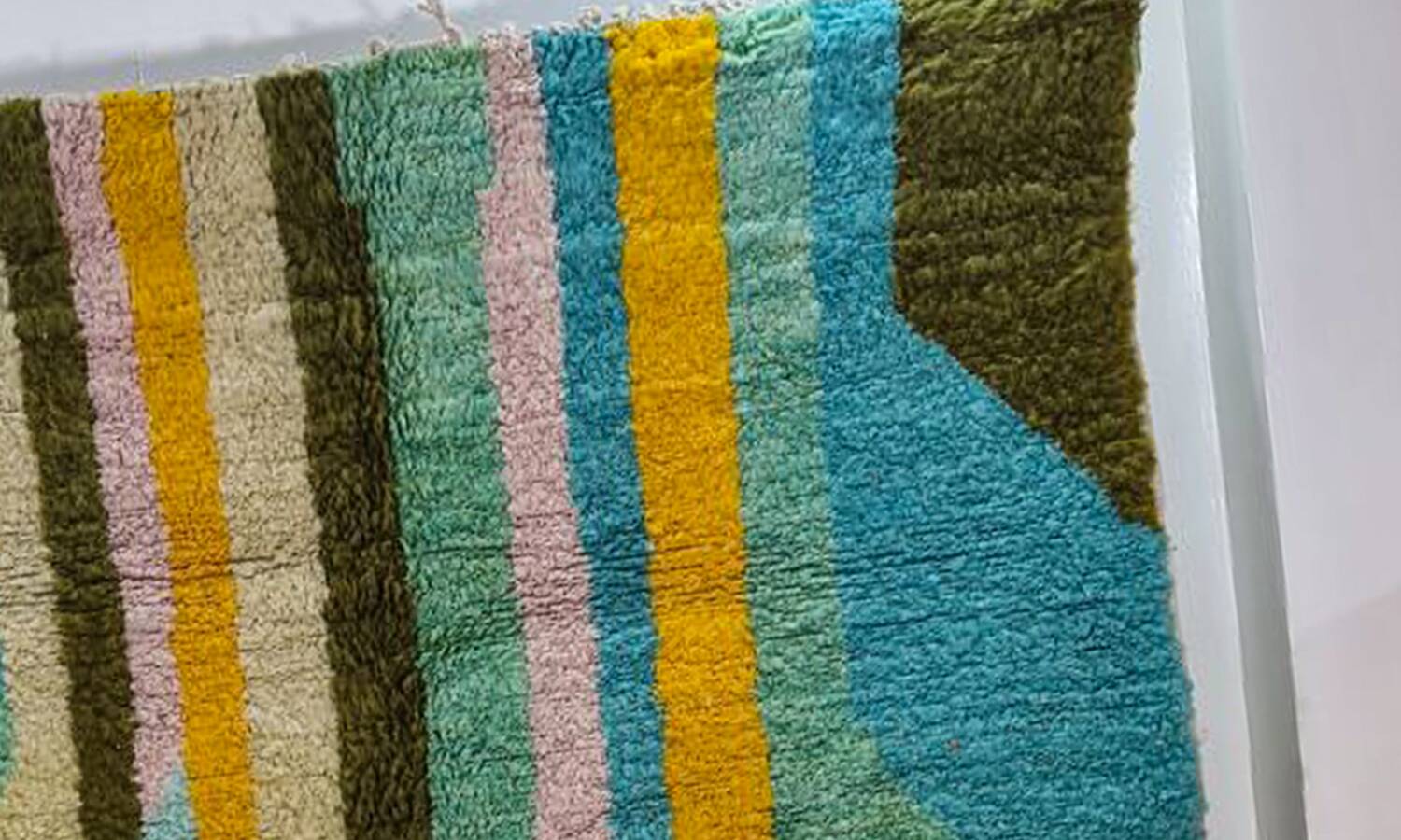 Berber bohemian handmade wool rug 250 X 150 CM