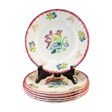 6 flat plates Longwy model Marseille