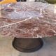 KNOLL editions & PLATNER, round table Ø 180 cm Ruby Red marble