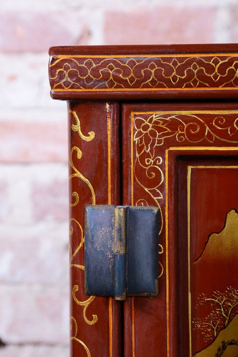 Small Asian-Style Cabinet in Wood, 1850s
