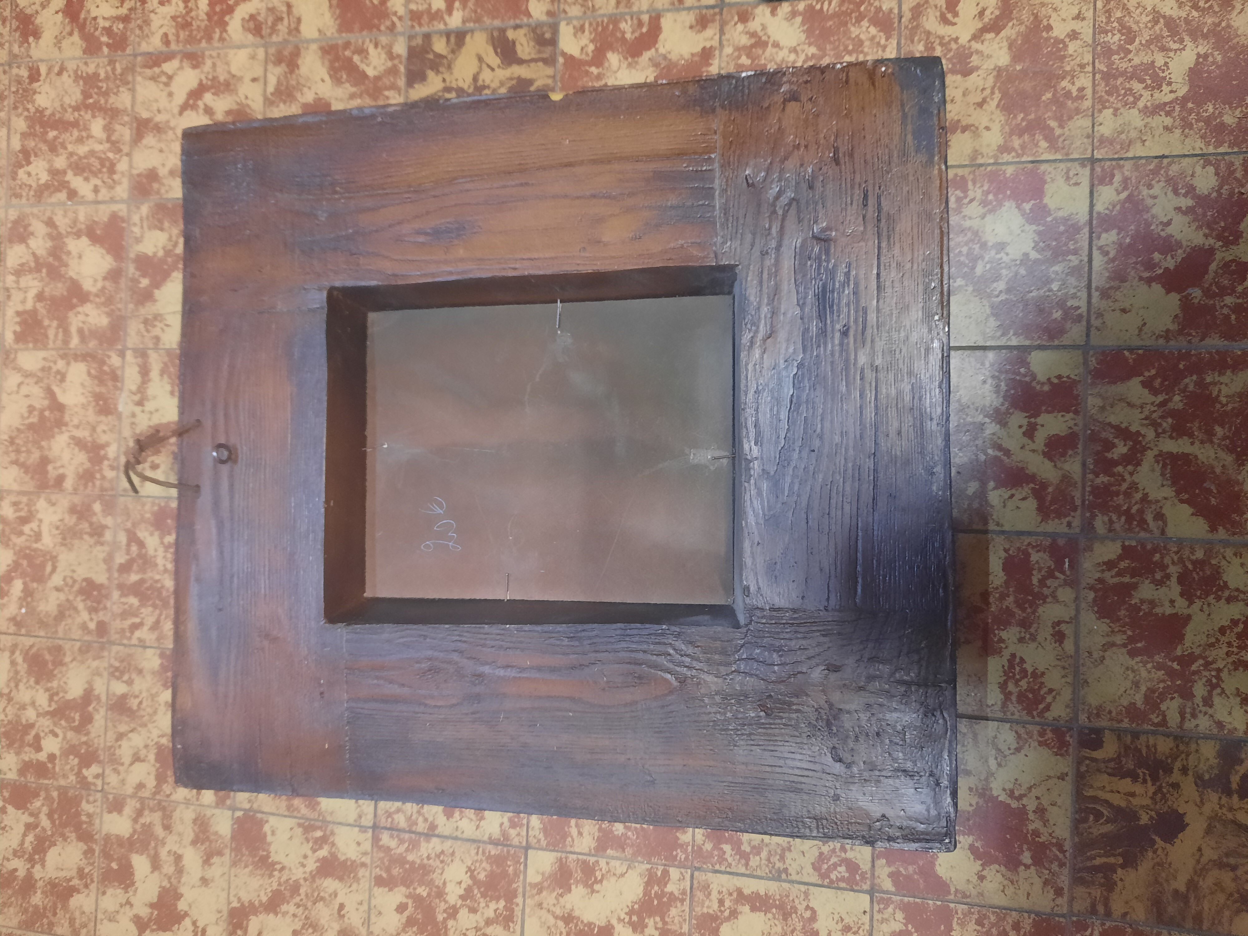 Wooden mirror