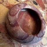 Antique reddish marble ashtray D 12 cm