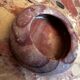 Antique reddish marble ashtray D 12 cm