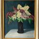 Tableau ancien bouquet de lilas