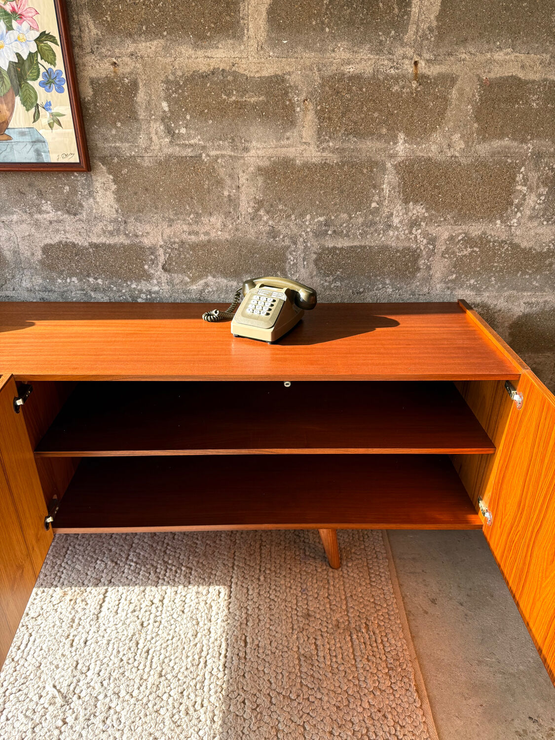 Vintage Scandinavian teak sideboard, 1960s/70s.