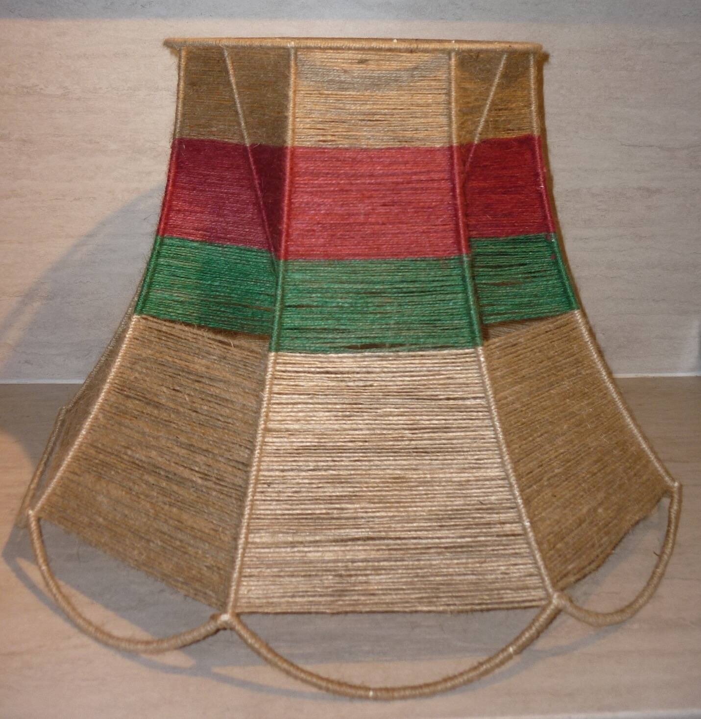 Braided jute lampshade 60 cm ø