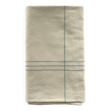 Nappe, écru, surpiqûres bleue/verte