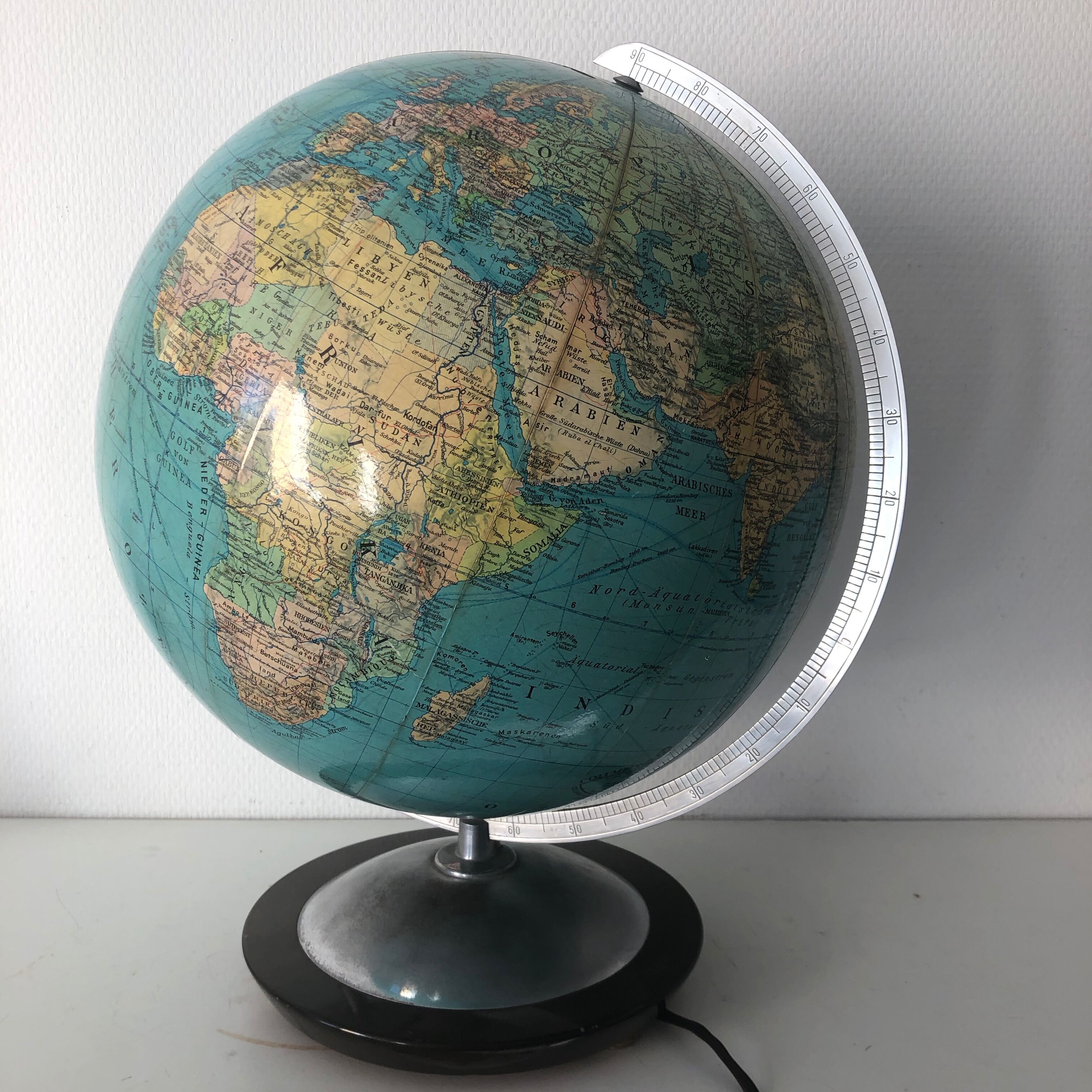 Globe earth columbus duo vintage 1960 43cm
