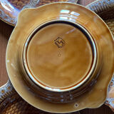 6 fish plates Sarreguemines