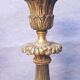Pair of 18th-century bronze candlesticks Restoration