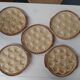 5 snail plates in Gien porcelain