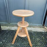 Tabouret à vis d'atelier en bois de 46 à 65 cm