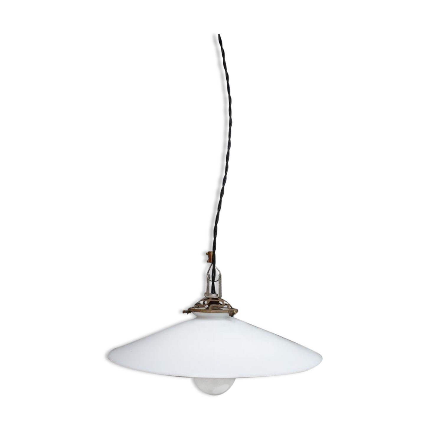 Opaline hanging lamp, 1900s